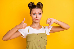 Мова тіла невпевненої людини.